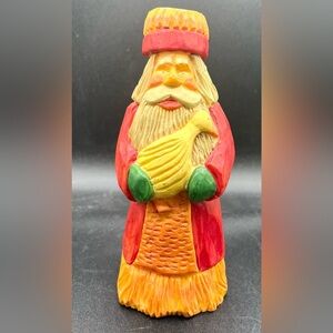 Vintage Kurt S Adler by Paul Bolinger SANTA FIGURINE STATUE Christmas Goose 7"